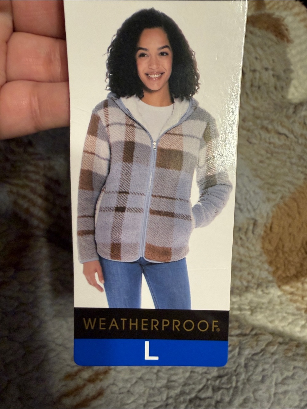 NWT Women's Weathercast Reversible Zip Front Fleece Jacket